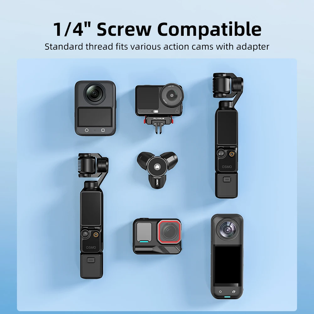 Mini Statyw BRDRC do DJI Pocket 4P/4/Pocket 3/Action 6/5/Osmo 360, Magnetyczny Metalowy Statyw Biurkowy, Akcesoria do Kamer — zdjęcie produktu 5