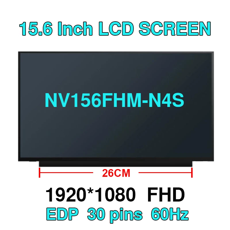 

15 6 Slim IPS Laptop Screen NV156FHM-N4S For Lenovo ideapad 5-15ARE05 ThinkPad T15 P15s Gen 2 ThinkBook G2 1920*1080 FHD 30Pin