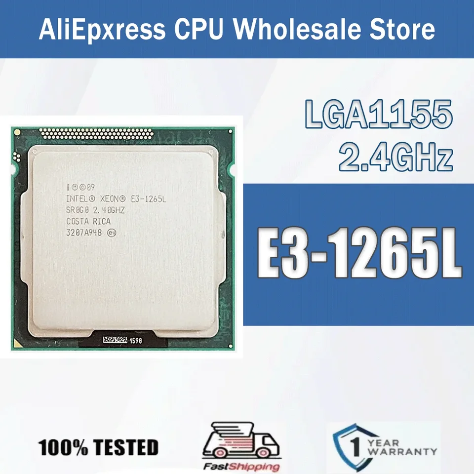 Intel Xeon E3-1265L 2.4GHz Quad-Core Eight-Thread 45W E3 1265L E3