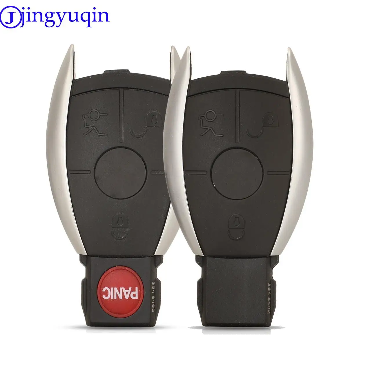 

jingyuqin 3/4 Buttons Smart Remote Car Key Shell For Mercedes Benz BGA NEC C E R S CL GL SL CLK SLK Remote Key Fob