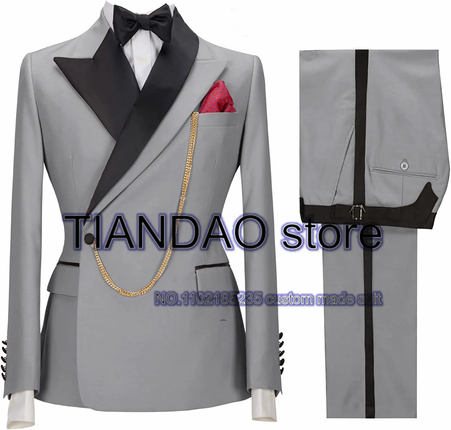 Anzug für Männer Hochzeit Bräutigam Smoking Khaki Formale Blazer Hosen 2 Stück Abendessen Ball Kleid Männlichen Jacke Set