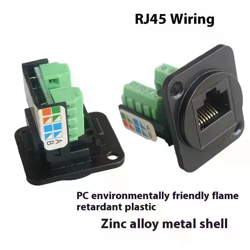 CAT5E RJ45 Network Cable Scoket Installation Module Shielded Solder-free Network Cable Extender Cat 5 Panel Connector