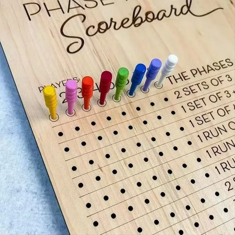 2026New Phase 10 Score Board - Phase Ten Scorecard and Round Tracker Phase 10 Cards Game Score Sheets Classic Board Card Games