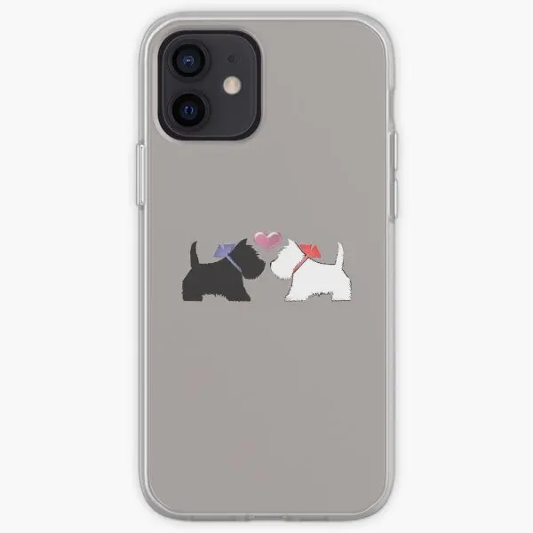 Westie Dog And Scotty Dog Art Iphone Tou  Phone Case Customizable for iPhone X XS XR Max 6 6S 7 8 Plus 11 12 13 14 Pro Max Mini