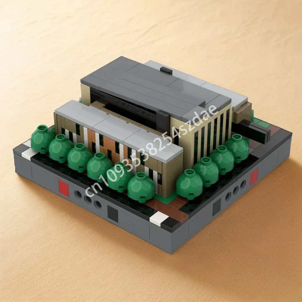 432 Stück MOC Lofts at the Ballpark Architektur Bausteine Bau Kreativität Teenager Erwachsene Weihnachtsspielzeug Geschenk