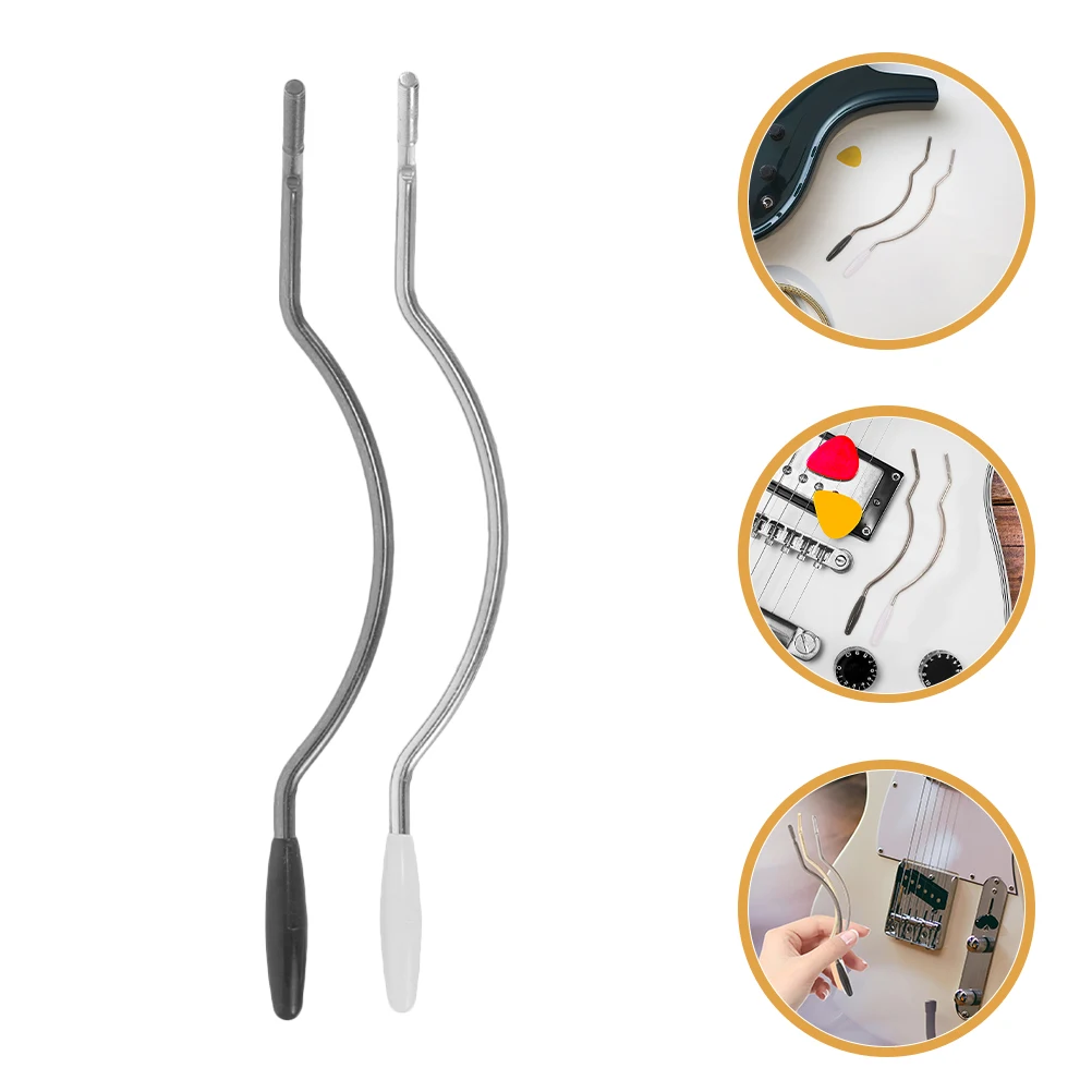 

2 Pcs Musical Instrument Accessories Electric Guitar Tremolo Rubber Bridge Bars