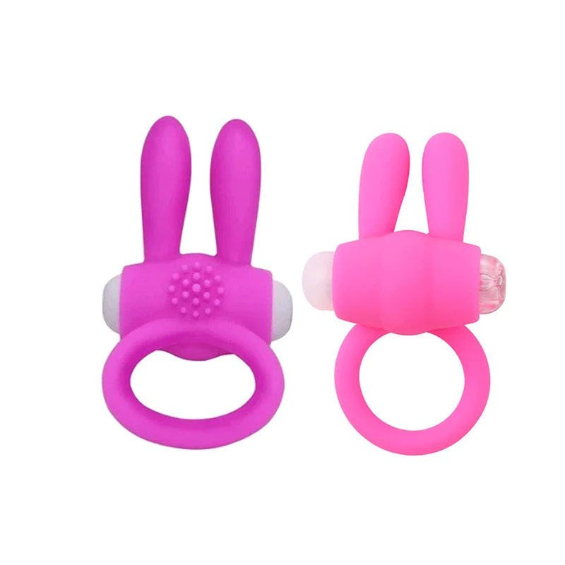 Penis Ring Vibrator For Couple Clitoris Massager Delay Ejaculation Silicone Vibrating Ring Sex Toys