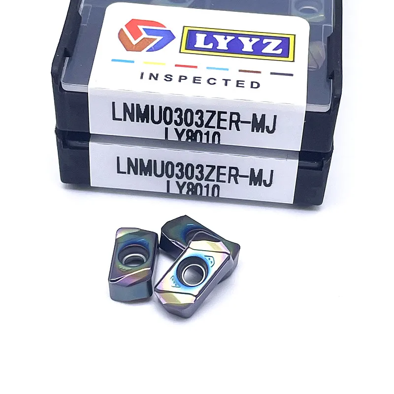 Fresadora Cnc para Torneamento Lnmu0303zer-mj Placa de Lâminas de Liga Dura Nano Azul Alta Qualidade Cnc Aço Inoxidável