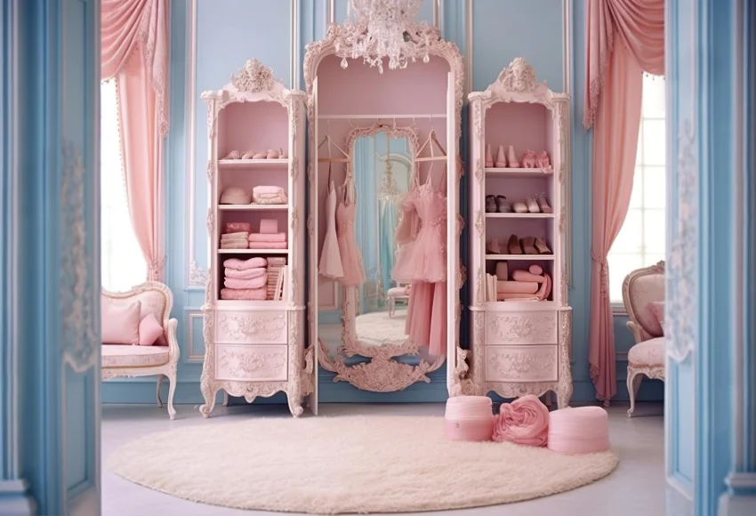 Фон для фотосъемки Mehofond, розовый гардероб, платье принцессы, для дня рождения, Фотофон для фотостудии