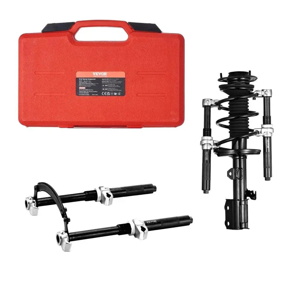 

Coil Compressor Tool, 2 pcs Heavy Duty for macpherson Strut Compressor Set, 2646 lbs Strut Compressor with