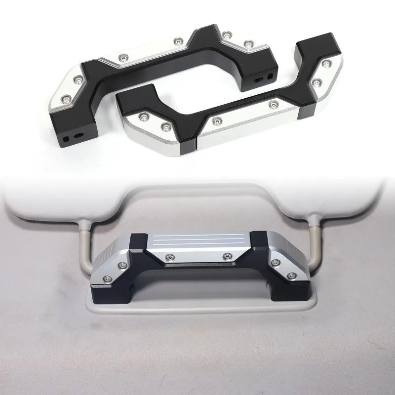 2pcs Aluminum Alloy for  Interior Roof Handle For 2007-2021 Toyota FJ Cruiser （Mecha）Car interior Replacement Accessories