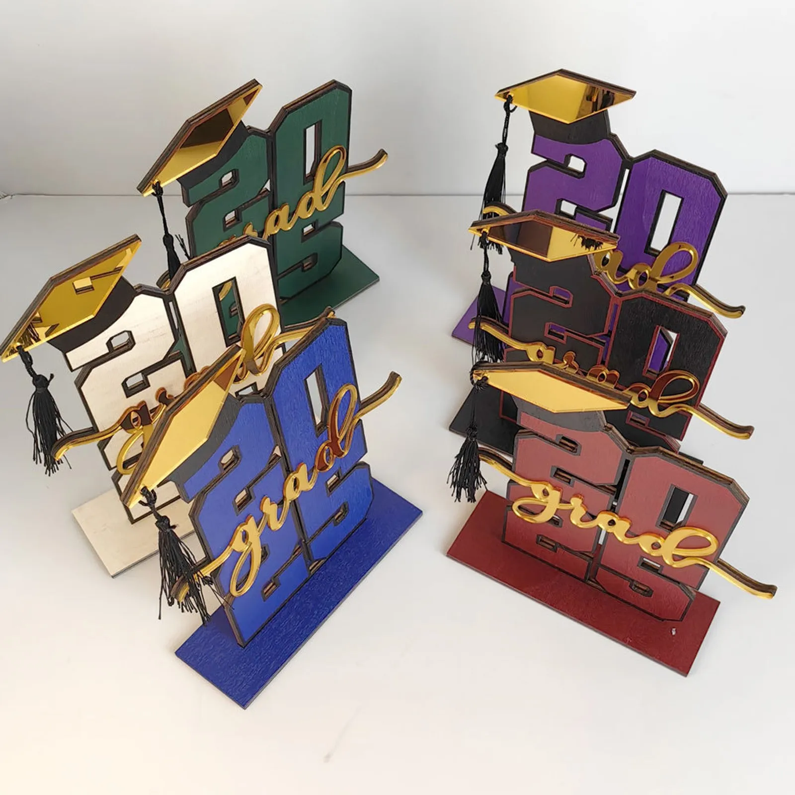 جديد 3D هدايا موسم التخرج الإبداعية سطح المكتب الديكور حفل الطرف الديكور زخرفة خشبية هدية عيد ميلاد