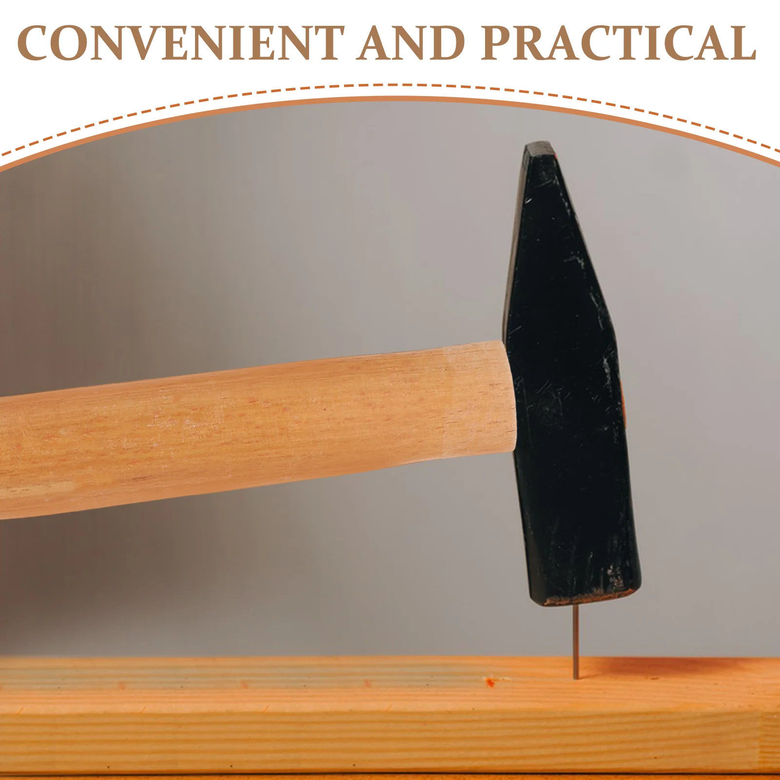 

Wooden Hammer Handle Replacement Oval Eye Smooth Wood Handle for Masonry Woodworking Construction Repairing Use