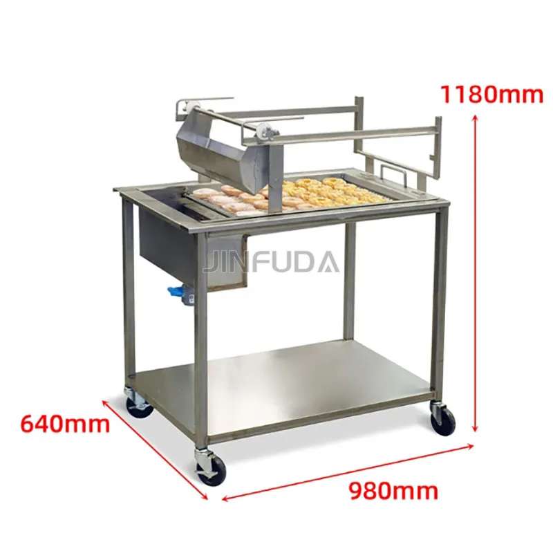 Commercial Doughnut Fryer Maker High Quality Donut Glazing Machine Donut Glazer Donut Decorating Maker - view 4
