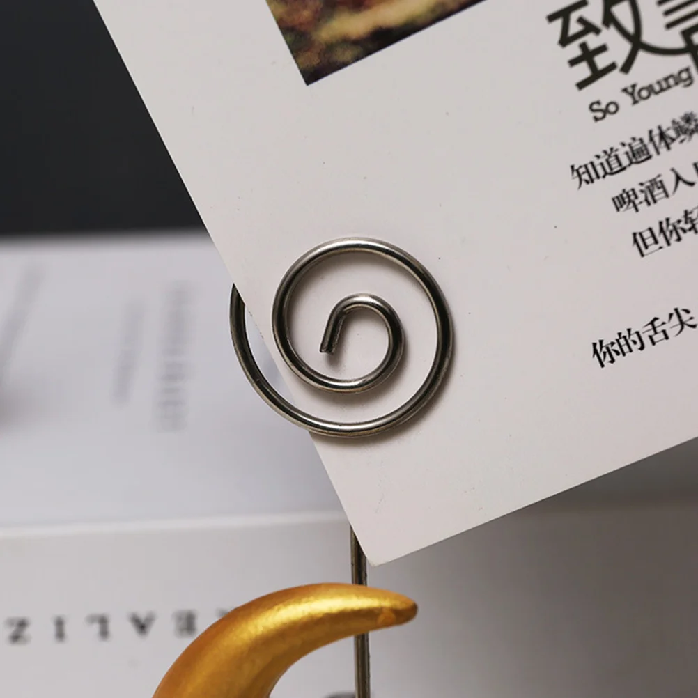 

Astronaut Paper Premium Hold Creative Note Clip For Home Office Desktop School Moon Astronaut Golden Photo Holder Stand