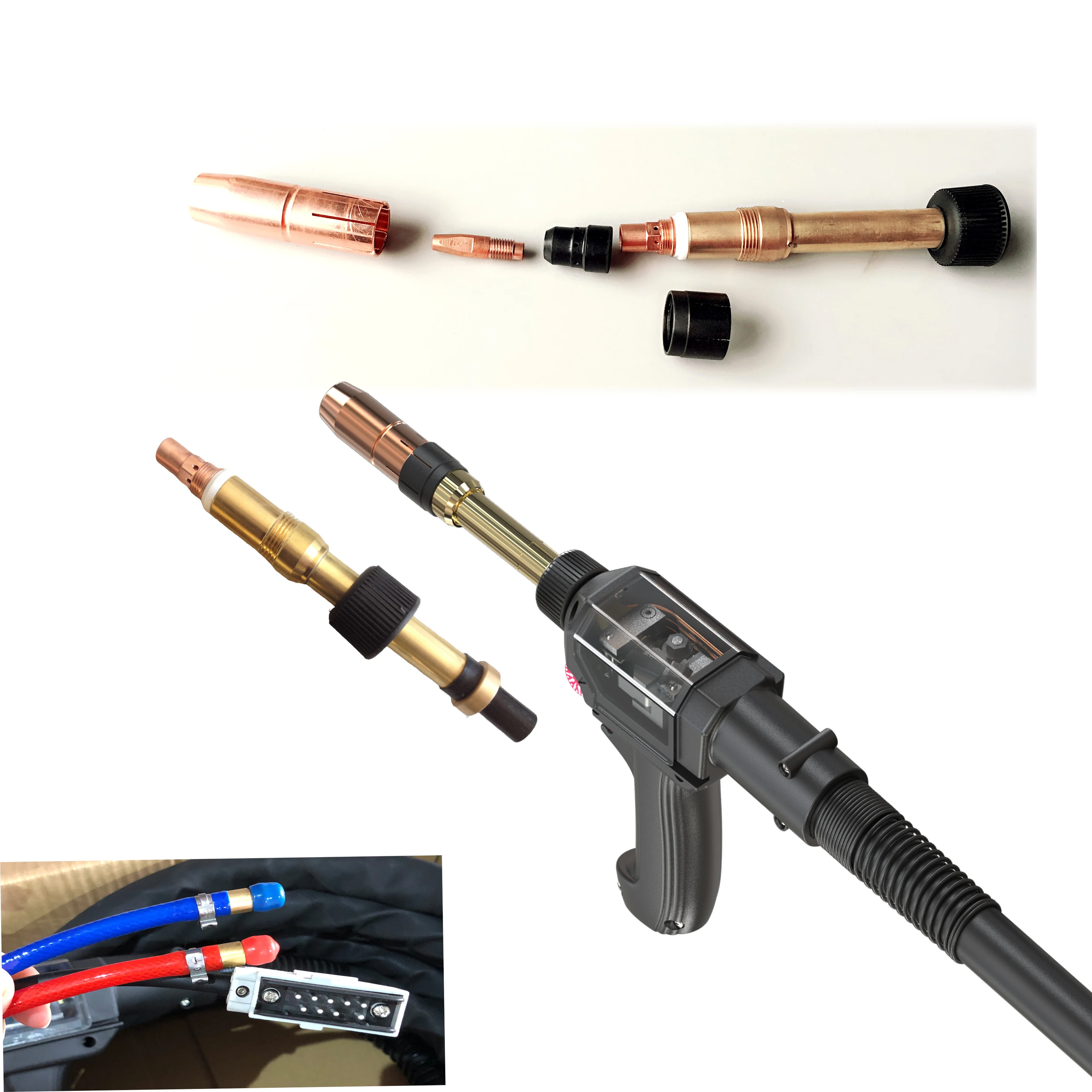 Applicable to Push Pull MIG  Welding Gun Fit for Fronius Type Welding Machine  Use  PW5000  500AMP Water Cooled  Spool Gun Weldi