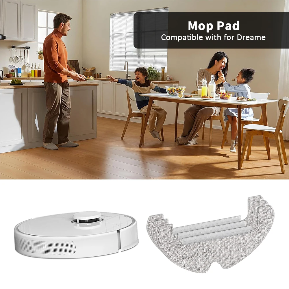 Washable Mop Cloths For Dreame D10 Plus Gen 2 RLD32GD Robot Vacuum Reusable Mopping Pads Spare Parts Accessories