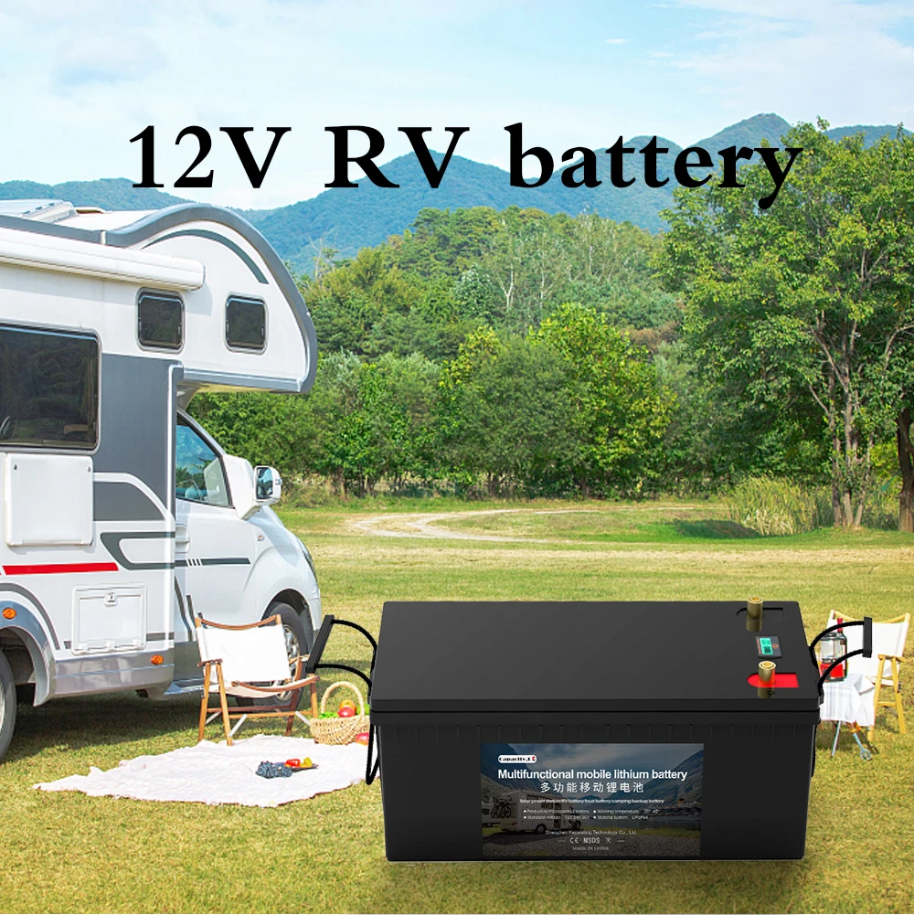 12v 300ah Battery Pack 150ah 320ah Lifepo4 Battery 280ah 200ah Solar RV Energy Storage Battery Marine Waterproof Backup Battery