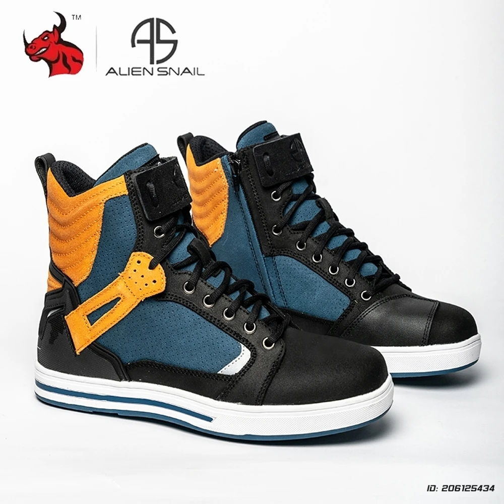 

Мотоциклетные ботинки для мужчин и женщин, обувь для езды на мотоцикле, дышащие ботинки, мотоциклетная обувь, всесезонные противоскользящие байкерские ботинки