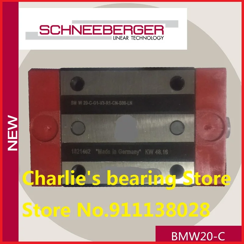 1pc 100% brand new original genuine SCHNEEBERGER Ball-MONORAIL block BMW20C(BMC20)