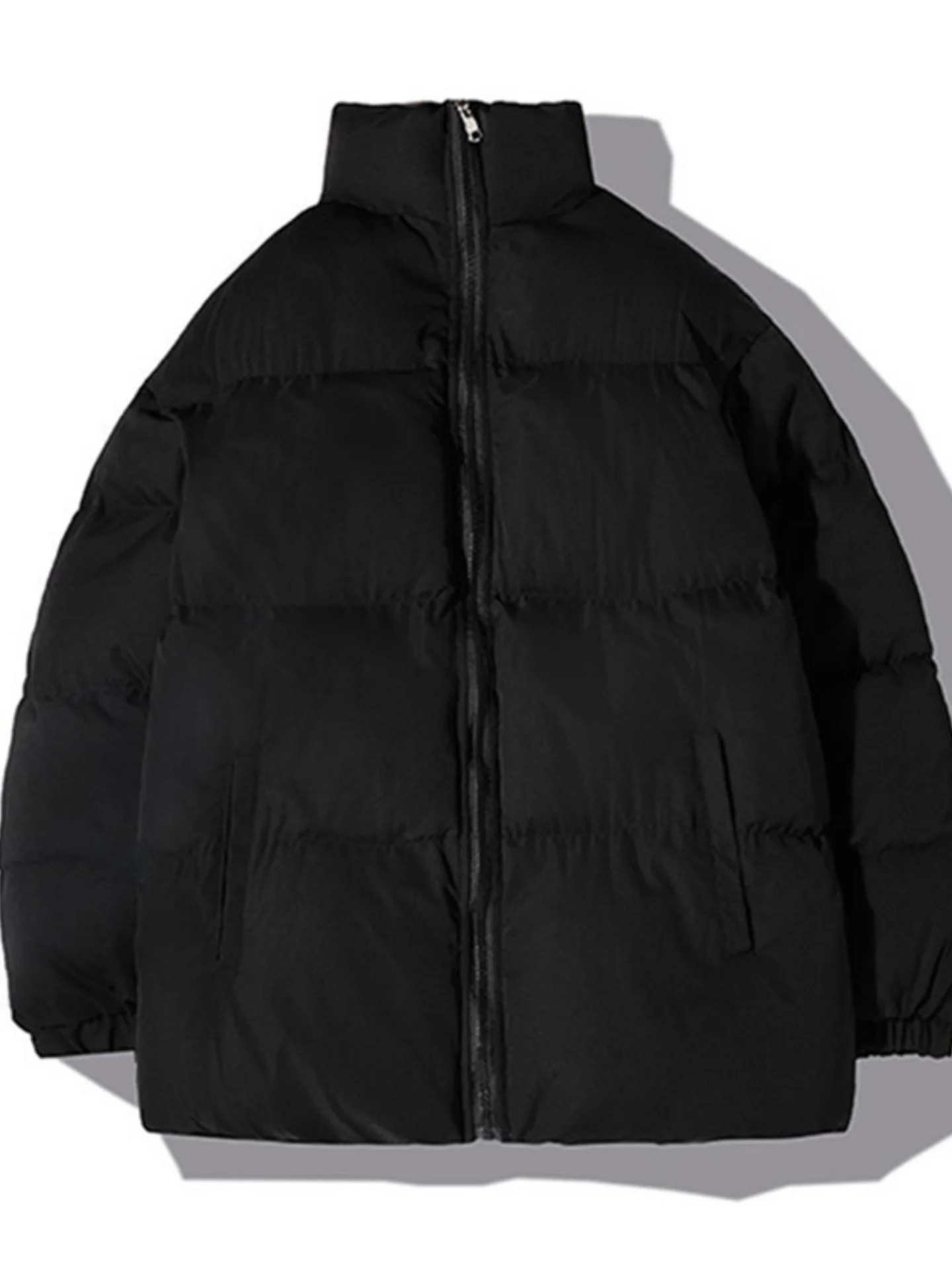 

Мужская зимняя утепленная куртка с флисовой подкладкой и наполнителем из хлопка, новая модная модель 2026 года, молодежная городская куртка свободного кроя, стандартный размер