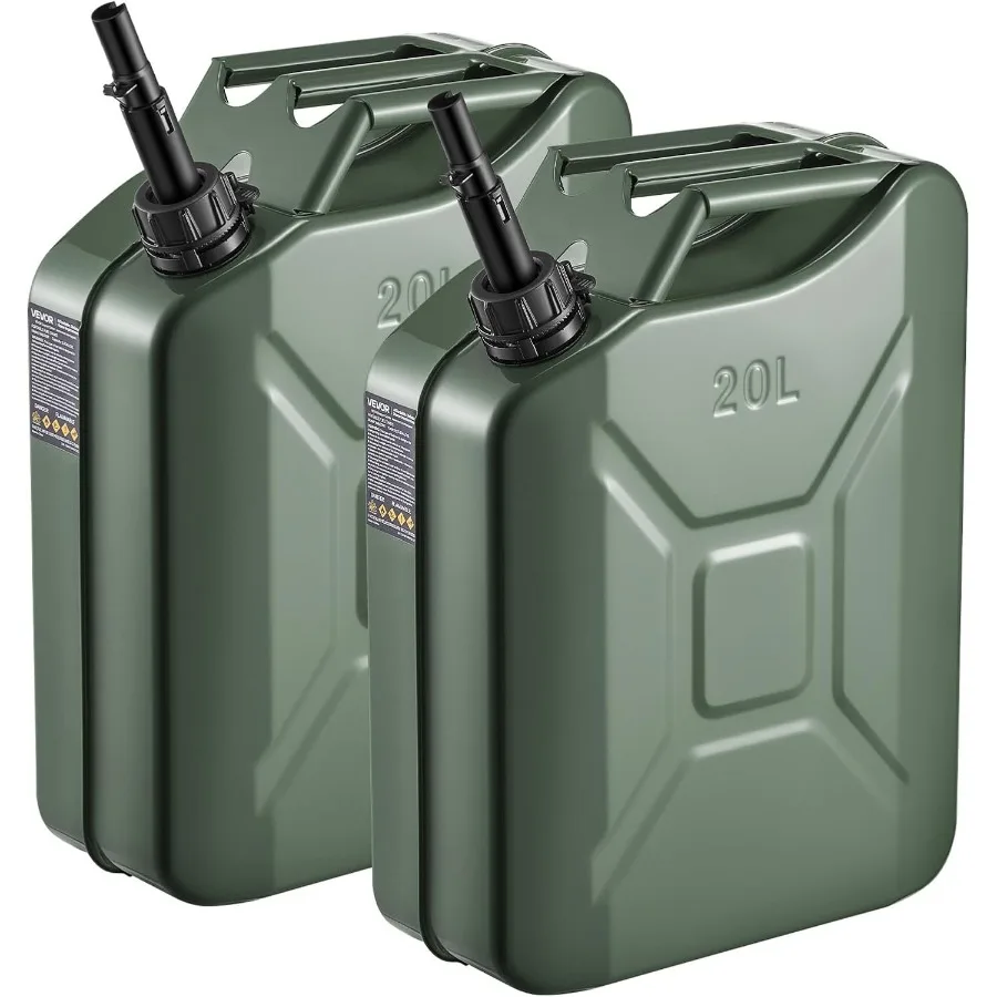 Metal containers with Spout and Handle, 20 L, 2 Packs