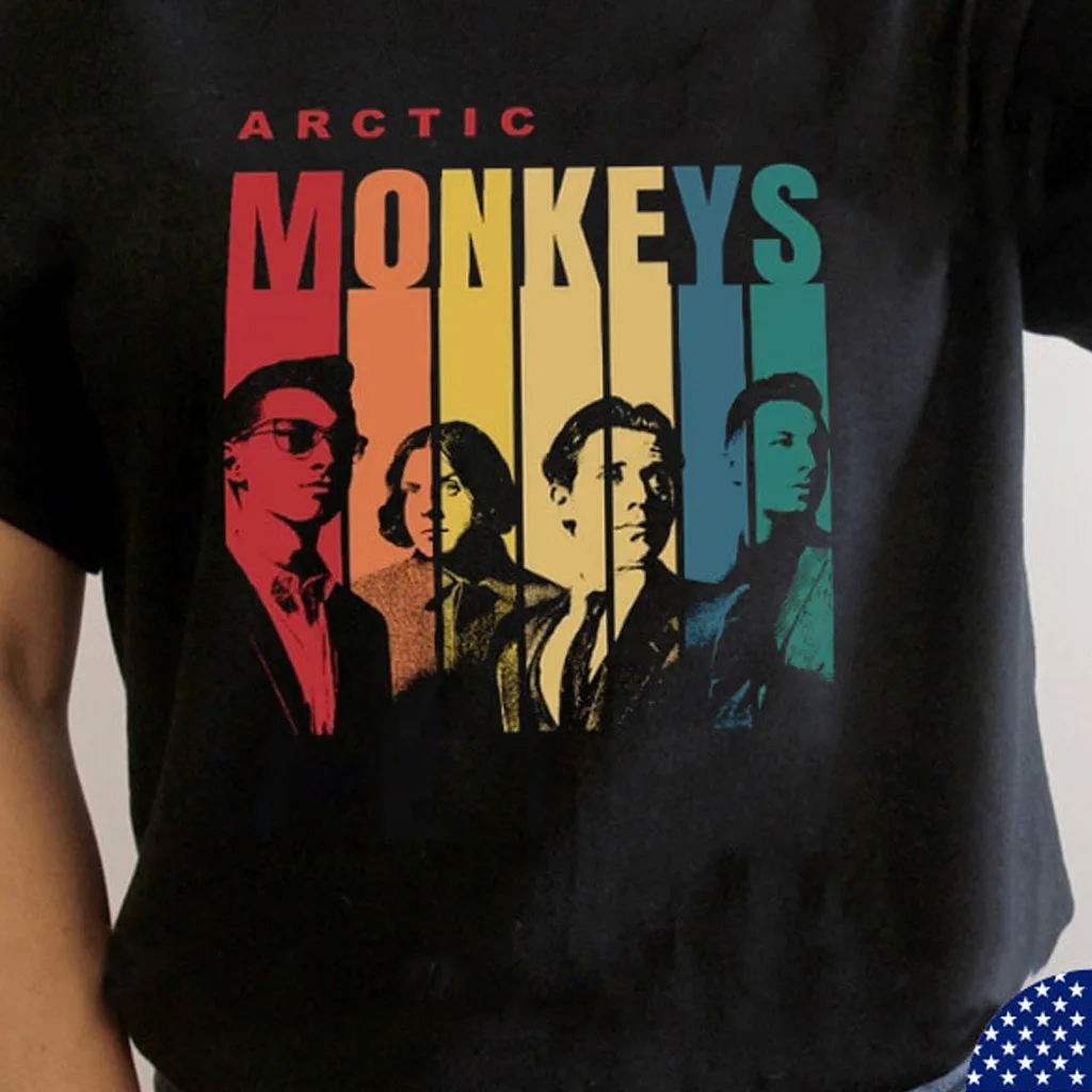 HOT NEW Arctic Monkeys band T-shirt black Short sleeve All Sizes JJ4162