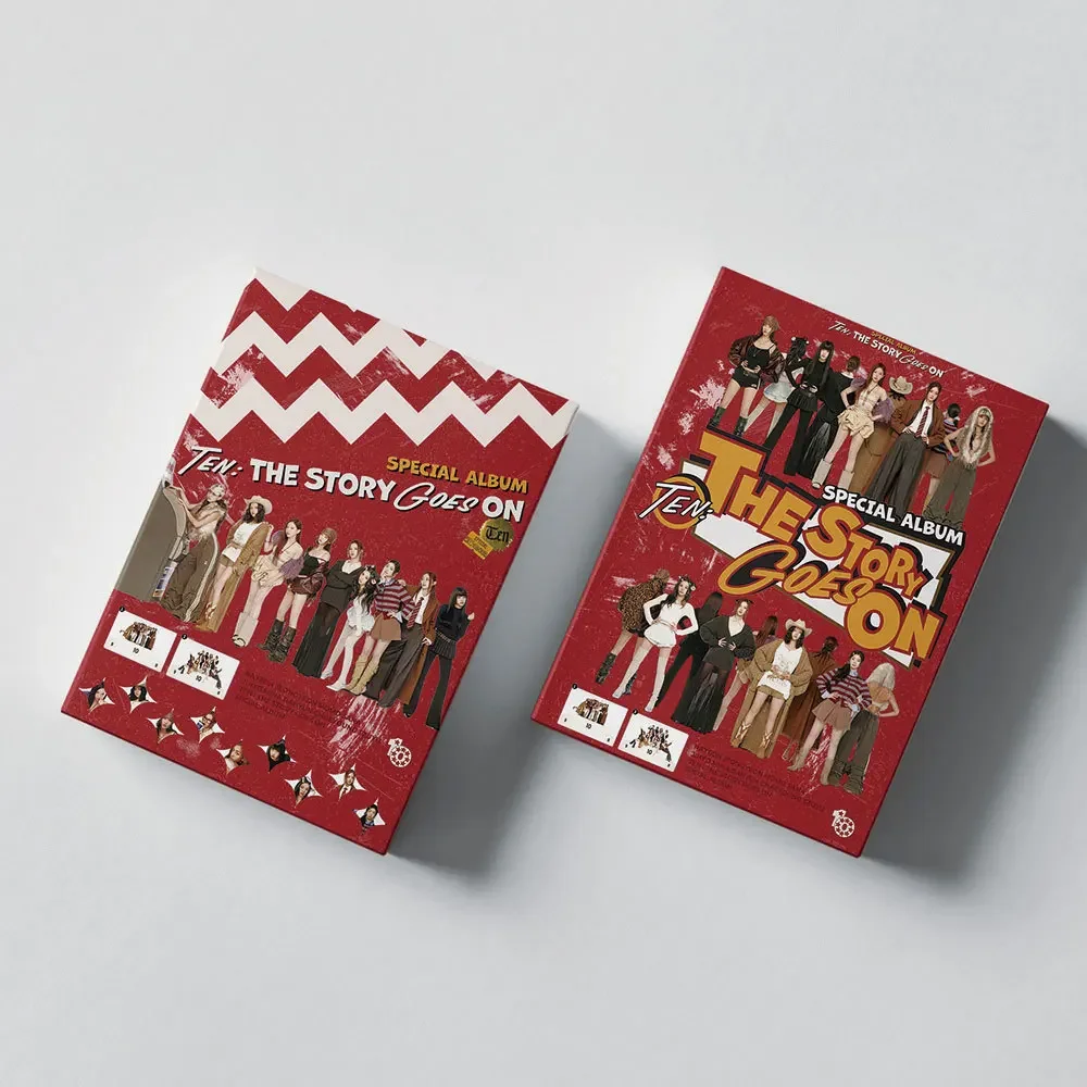 55 قطعة من بطاقة Kpop Idol TWICE The Story Goes on Card 10th الذكرى ألبوم خاص مجموعة مروحة عشرة بطاقة هدية سلسلة //* #4