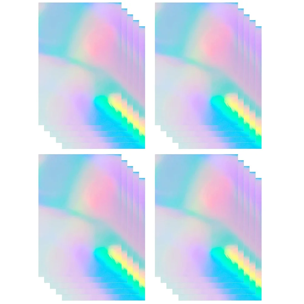 สติกเกอร์กระดาษโฮโลแกรมสำหรับรถยนต์20แผ่นสติกเกอร์กระดาษ A4สร้างสรรค์งานประดิษฐ์ทำมือ