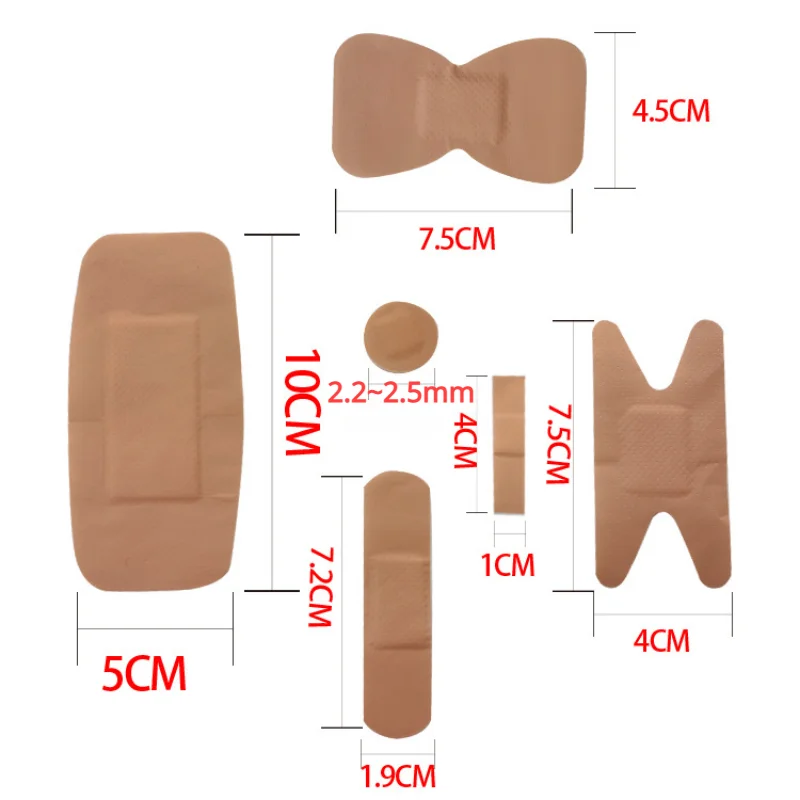 

10pcs/set Waterproof Breathable Band Aid PE Plasters Wound Dressing Patch First Aid Medical Strips Adhesive Bandages