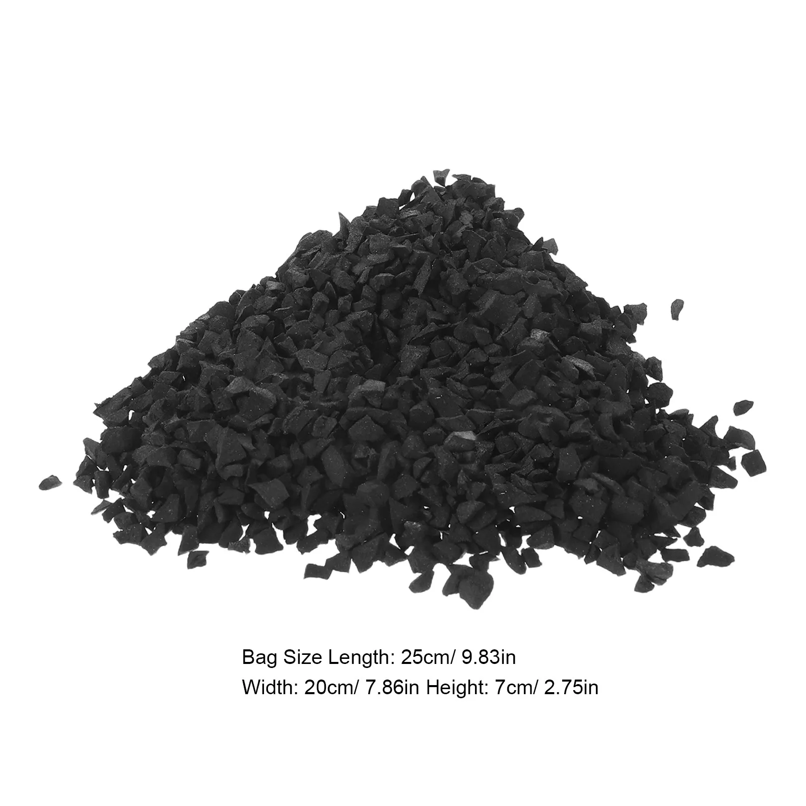 

1 Bag Rubber Crumb Infill Material Rubber Infill 1.9kg for Artificial Landscape Grass and Various Sports Field Turf Applications