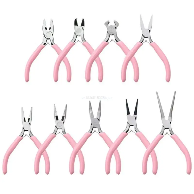 9pcs/set Jewelry Pliers Includes Diagonal/Round Nose Pliers/Needle-nose Pliers Dropship