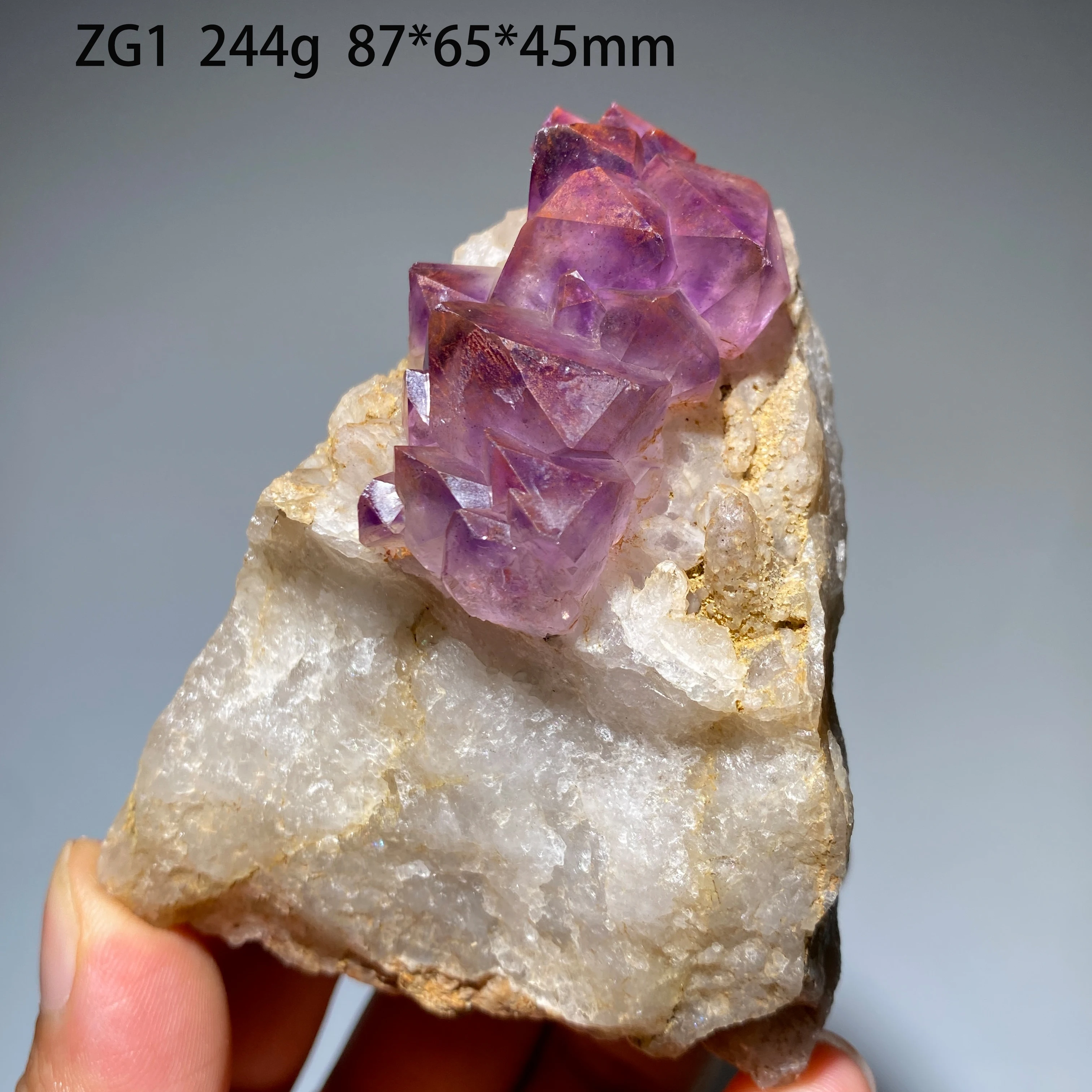 Natural Amethyst Skeletal Quartz Raw Crystal Mineral Specimen Reiki Healing Stone Home Desktop Ornament Collectible Gift