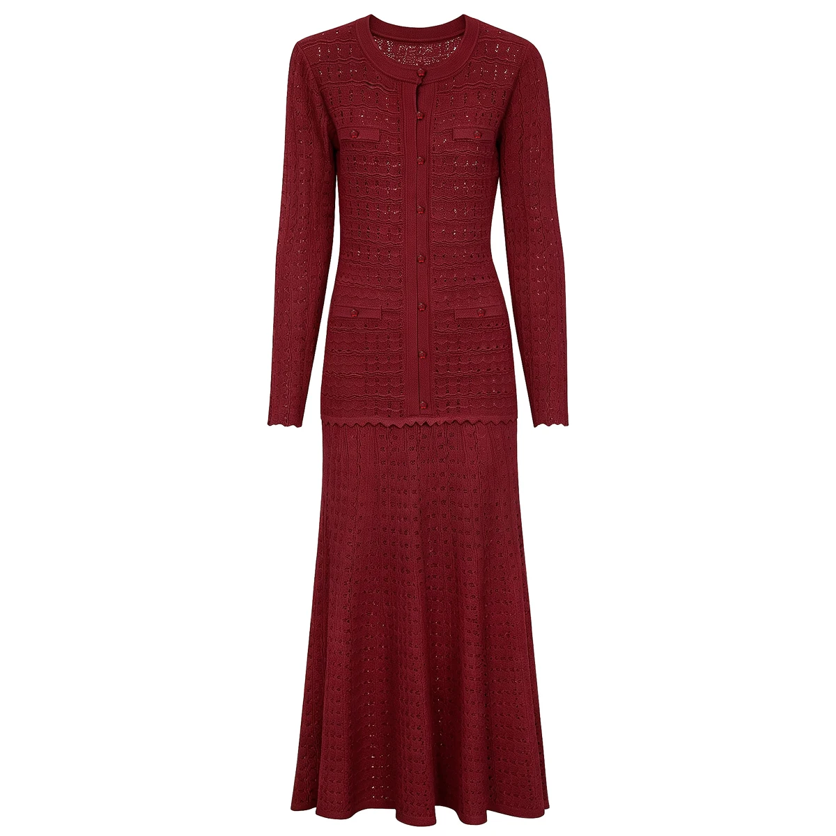 26238 Hochwertiges Herbst- und Winterkleid im neuen Stil, schmal geschnitten, mit heißgepressten Diamanten, aus glänzender Seide, langärmelig, lässiges Damenkleid