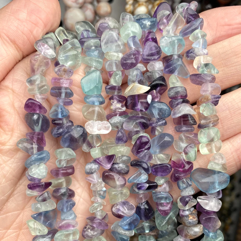Natürliche Chips Stein Perlen Unregelmäßigen Kies Amethysten Granat Perlen Für Schmuck Machen DIY Armband Halskette Zubehör 16 zoll – Detail 12