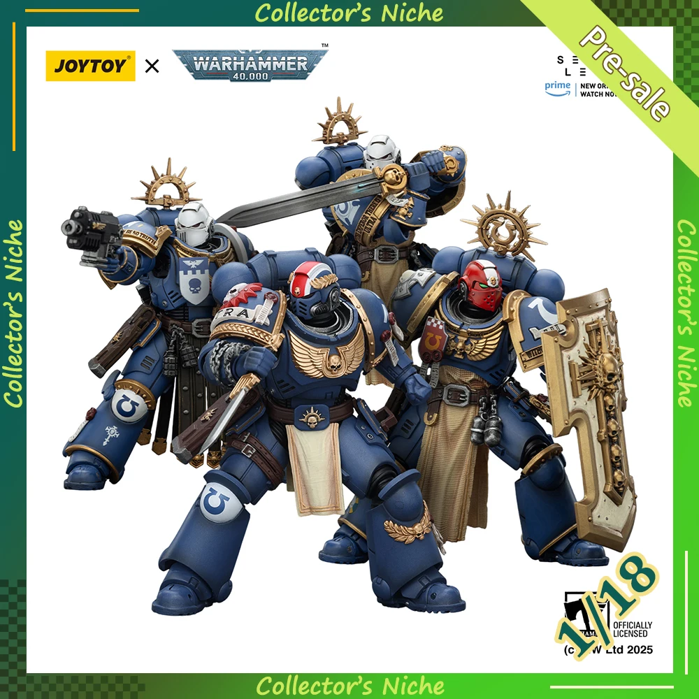 

[Pre-Order] JOYTOY 1/18 Warhammer 40k Ultramarines Titus Metaurus Levantus Torvald action figure Warhammer 40000 Model Toy Gift