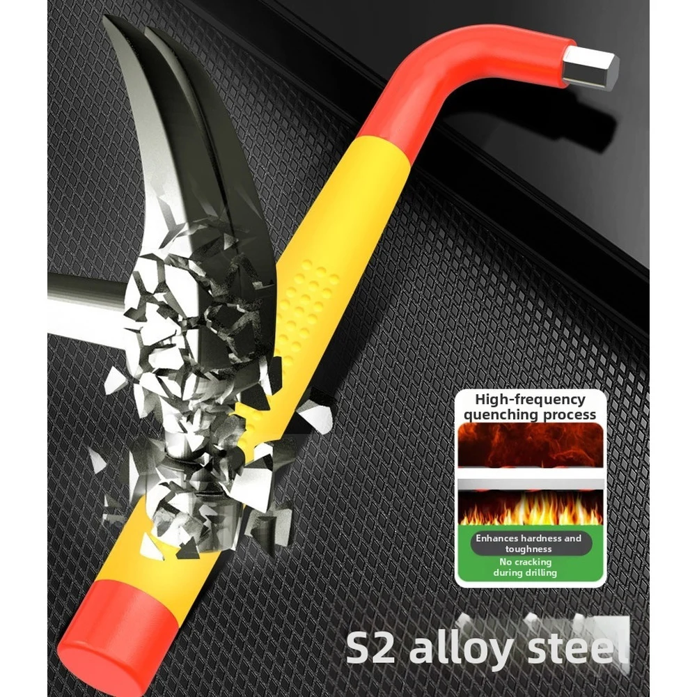 Alloy Steel 7 Piece Insulated Hex Key Set VDE Certified 1000V Yellow 3mm 4mm 5mm 6mm 8mm 10mm 12mm Socket Wrenches