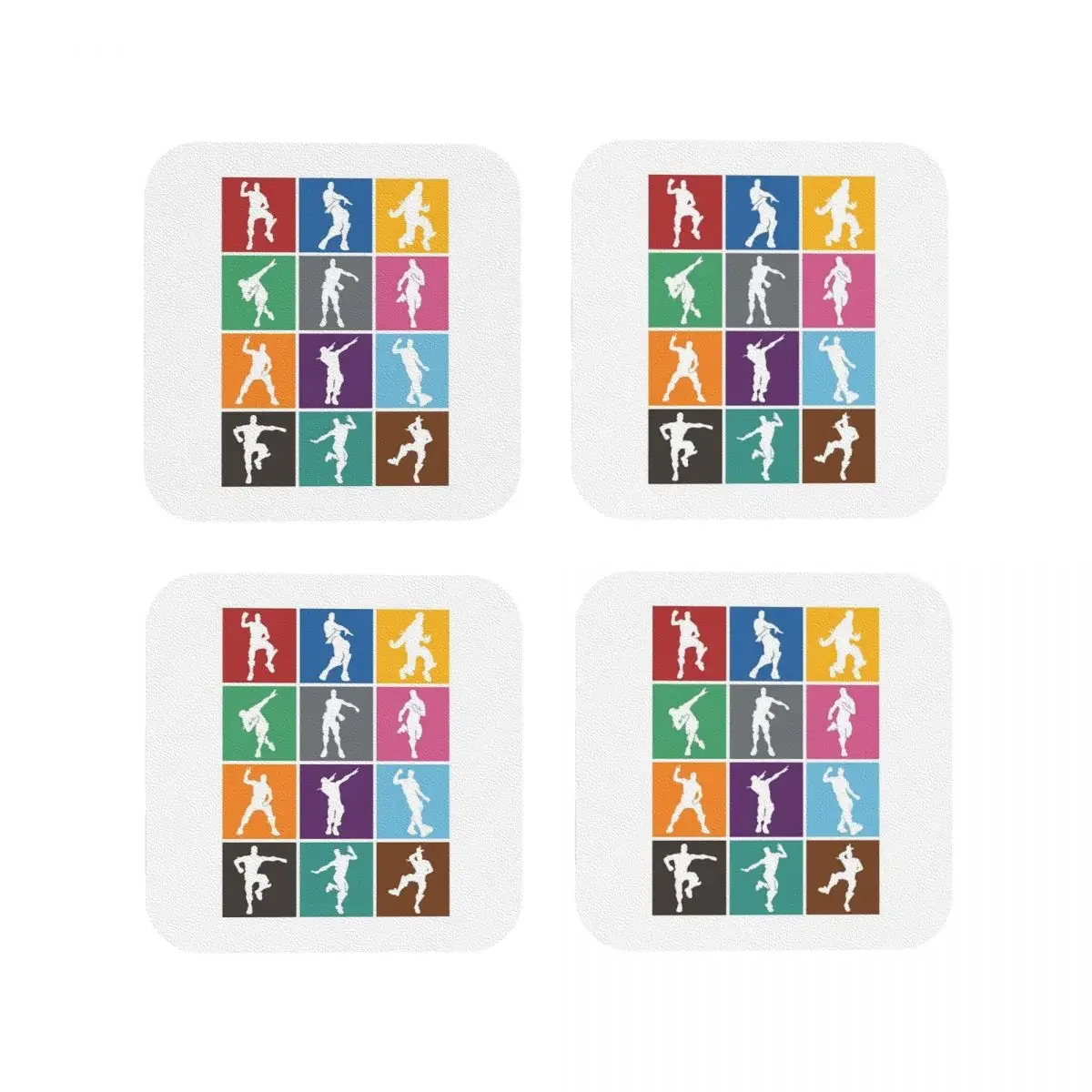 Battle Royale Victory Dance Coasters Coffee Mats Leather Placemats Mug Tableware Decoration & Accessories Pads for Home Kitchen