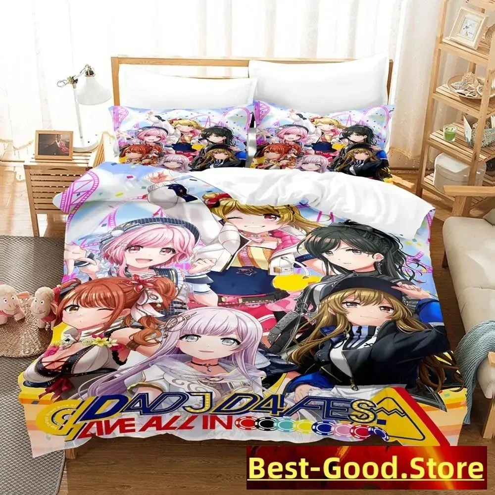 

D4DJ All Mix Bedding Set Single Twin Full Queen King Size Bed Set Adult Kid Bedroom Duvetcover Sets Anime parure de lit Bed