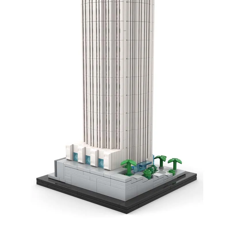 Capolavoro architettonico: 1:800 Scale Bank of America Tower MOC Building Blocks - 915pcs Creative Construction Set, Ideal Holid