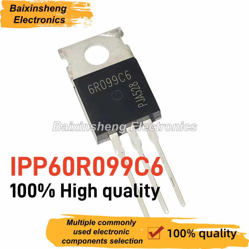 10/30PCS High quality IPP60R099C6 6R099C6 TO-220 N Channel Power MOSFET 600V 38A 90mOhm with Body Diode