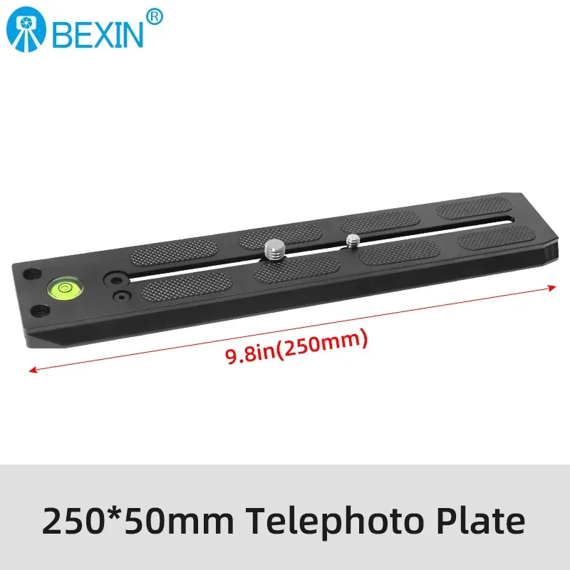BEXIN Manfrotto Neue Tele Schnellwechsel-Gleitplatte Kamerahalterung Zoomobjektivhalter für Manfrotto Stativkopf Gleitschienenadapter 8