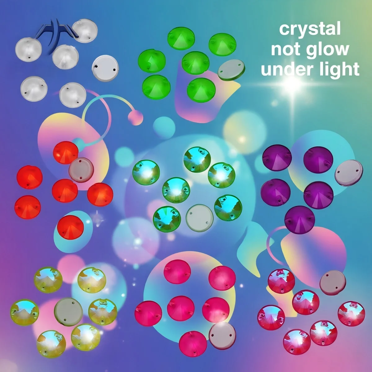 3200 Rivoli 8 10 12 14 16mm Fluorescent Luminous Chamfer Charm Sew On Crystal Neno Rhinestone On Sewing Leotards Dancewear