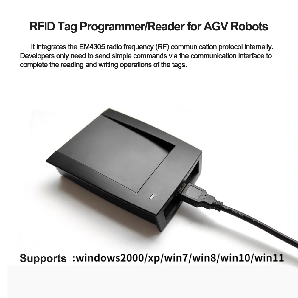 RFID LF ID قارئ سطح المكتب-الكاتب دعم EM4305 T5577 125 كيلو هرتز الحيوان الأذن علامة AGV العلامة 134.2 كيلو هرتز LF أنبوب زجاجي قارئ/الكاتب