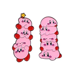 Kirby Cute Enamel Pin Anime Lapel Pins for Backpacks Cute Things Brooches Manga Badges on Backpack Brooch for Clothes Jewelry