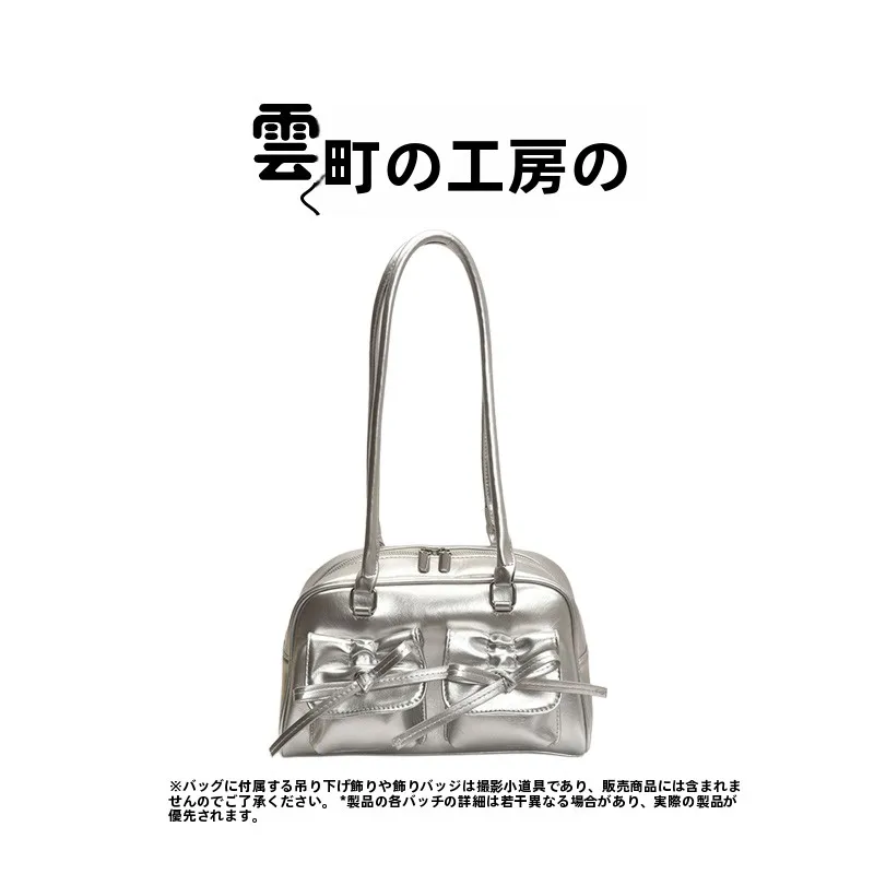 original-yun-town-street-style-sweet-sister-knot-single-shoulder-backpack-for-outdoor-second-date-women's-bag