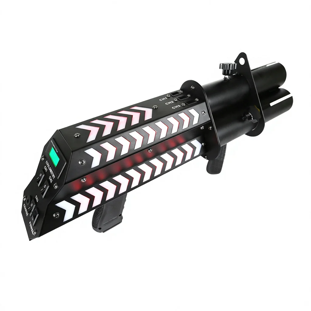 LED Electric Metal Confetti Machine Cannon Gender Reveal Powder Party Popper Spray Wedding