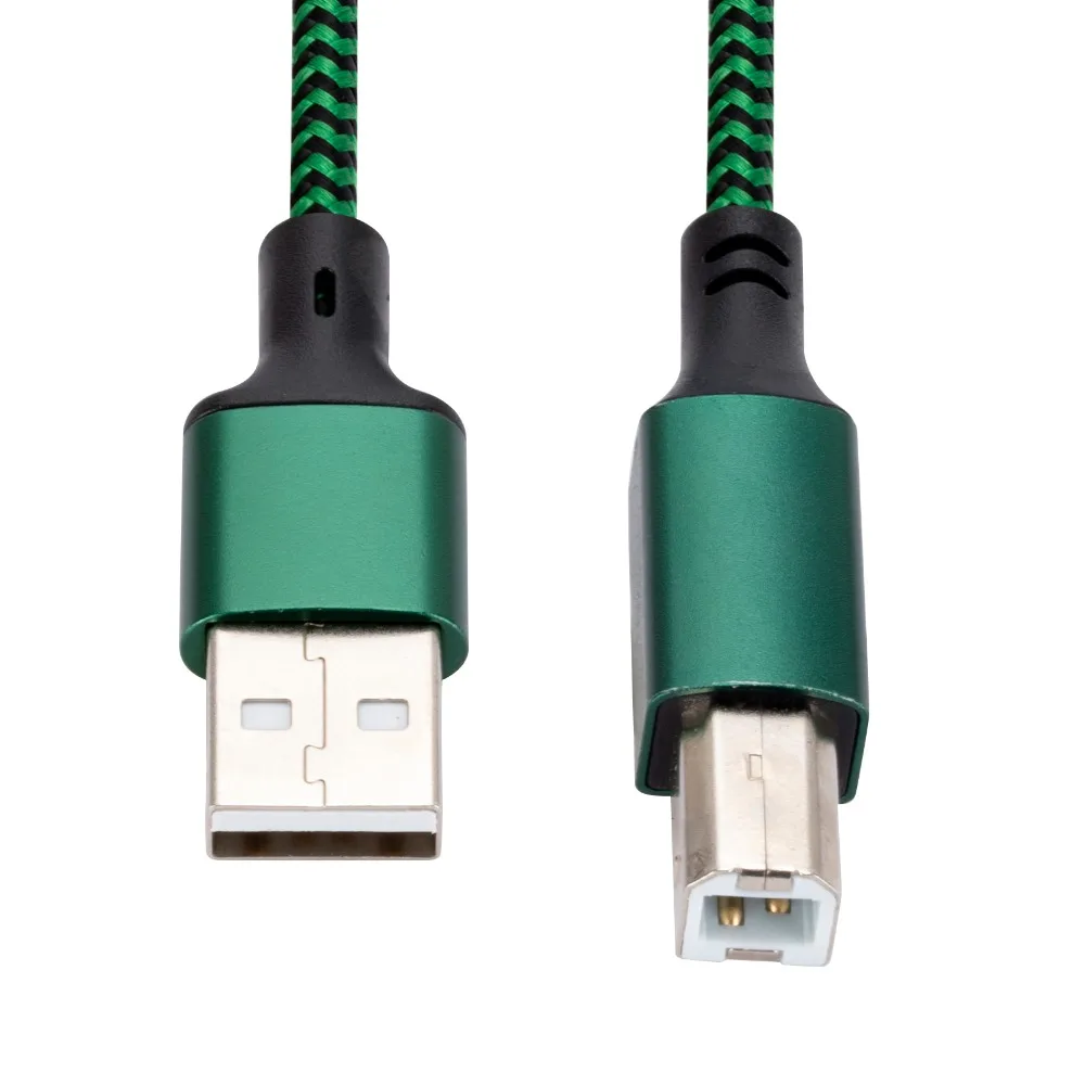USB 2.0 USB 2.0 A إلى B كابل الطابعة A إلى B اتصال البيانات USB 2.0 كابل بيانات الطابعة الطباعة منفذ مربع عالمي #6