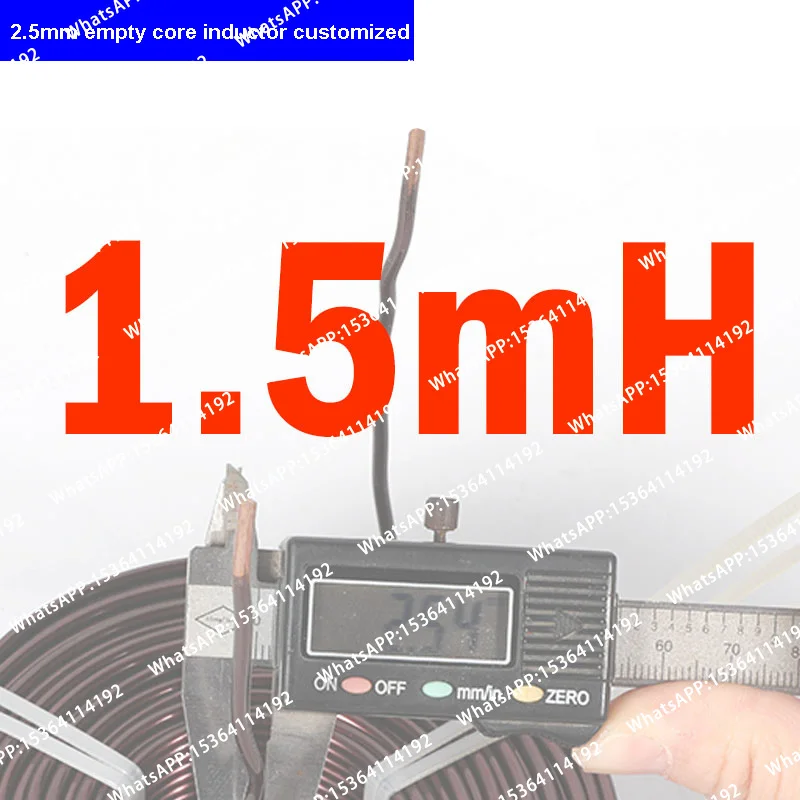 Customized 2.5mm Frequency Divider Empty Core Inductor coil Custom Audiophile Audio Crossover Pure Copper High Power Crossover