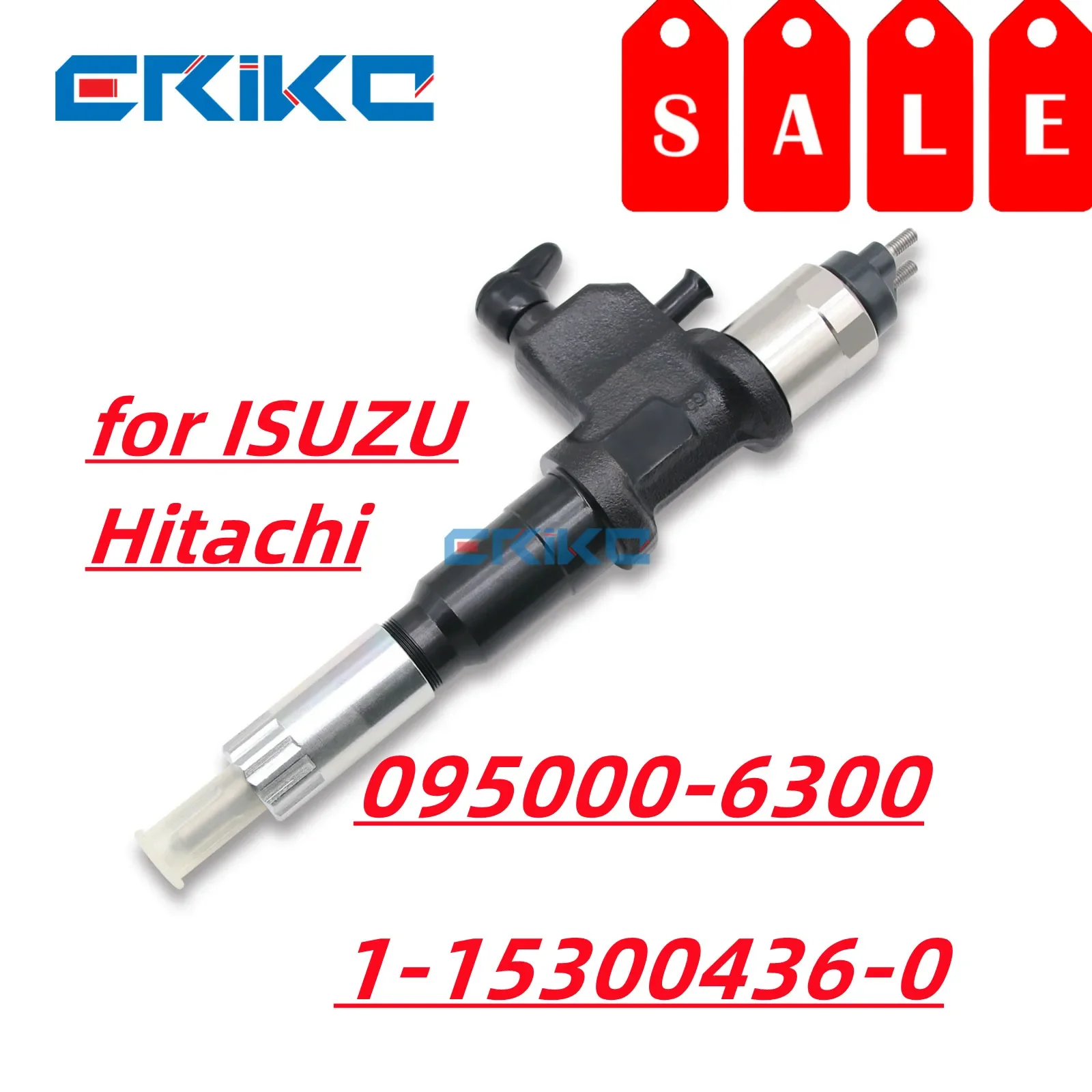 095000-6300 Diesel Big Auto Injectors 1-15300436-0 ERIKC Diesel Fuel Injector for ISUZU Hitachi